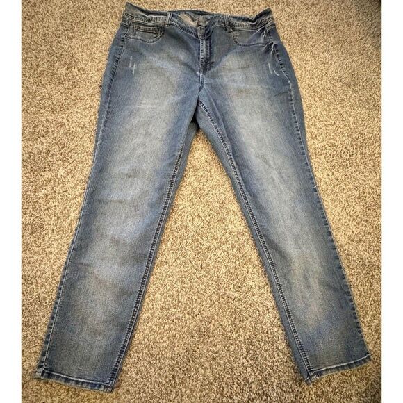 Avenue Denim Women's Lightweight Hi-Tech Stretch Slimming Jeggings Size 22A - Picture 1 of 13